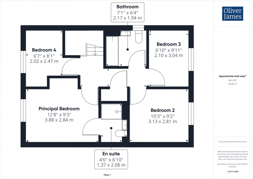 Floorplan for Gladwin Crescent, Brampton, PE28