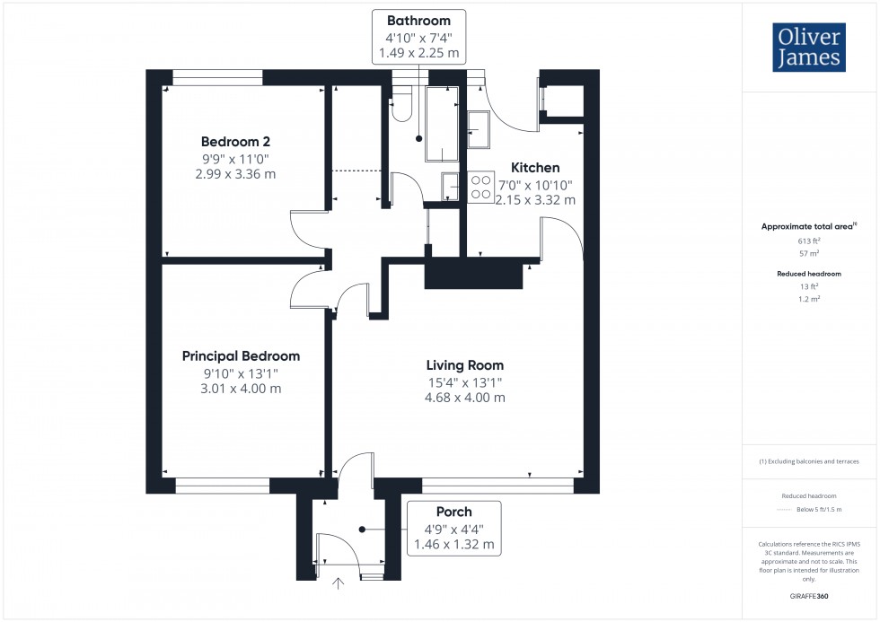 Floorplan for Cavendish Close, Sawtry, PE28