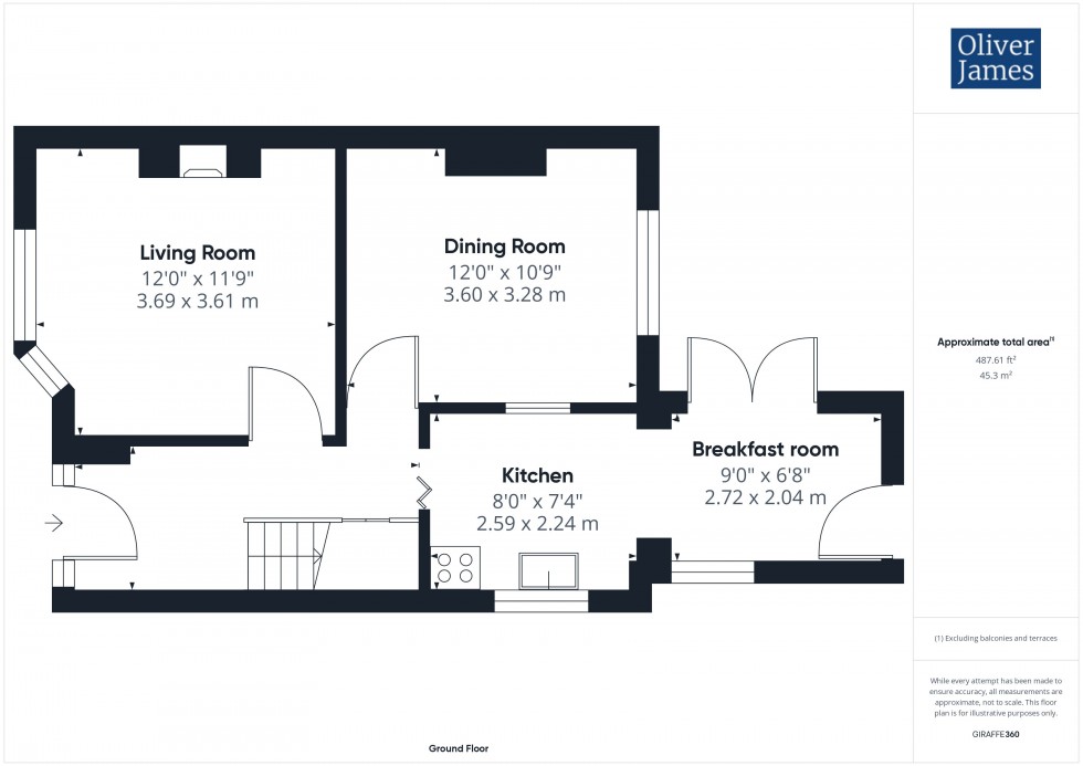 Floorplan for Rodney Road, Hartford, PE29