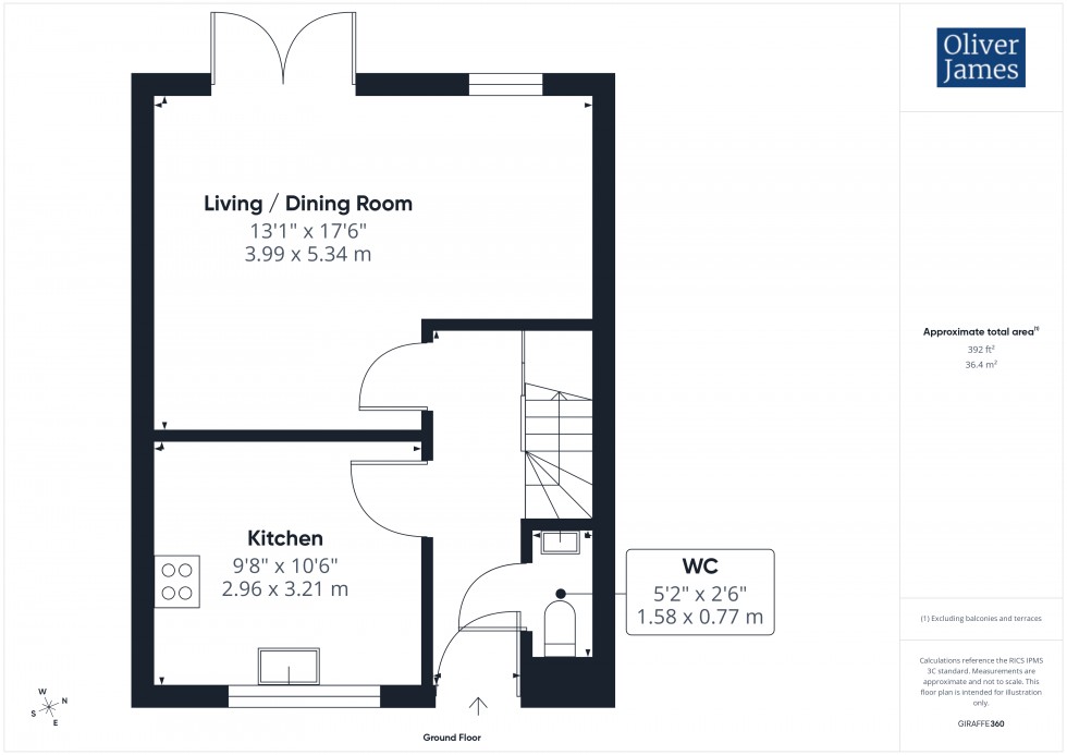 Floorplan for Williams Close, Brampton, PE28