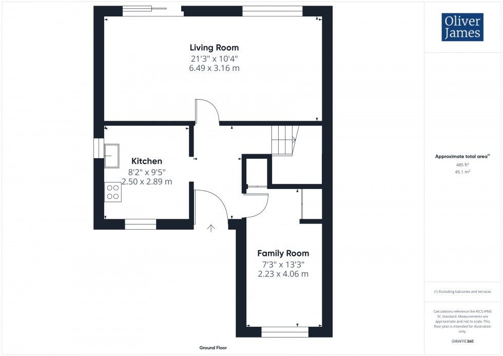 Floorplan for Annesley Close, Sawtry, PE28