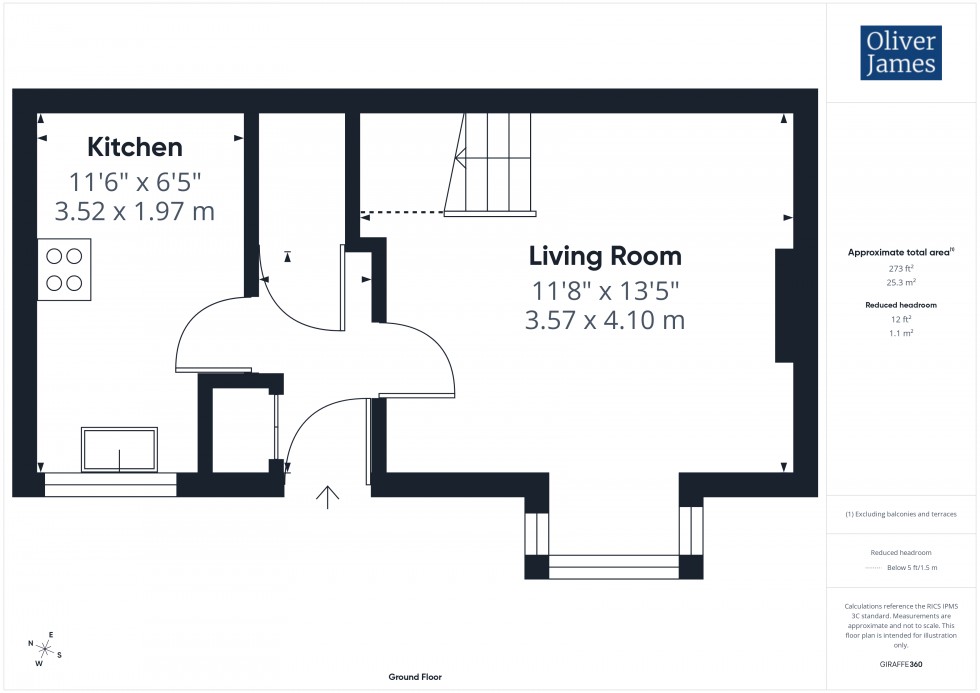 Floorplan for Stubbs Close, St. Ives, PE27
