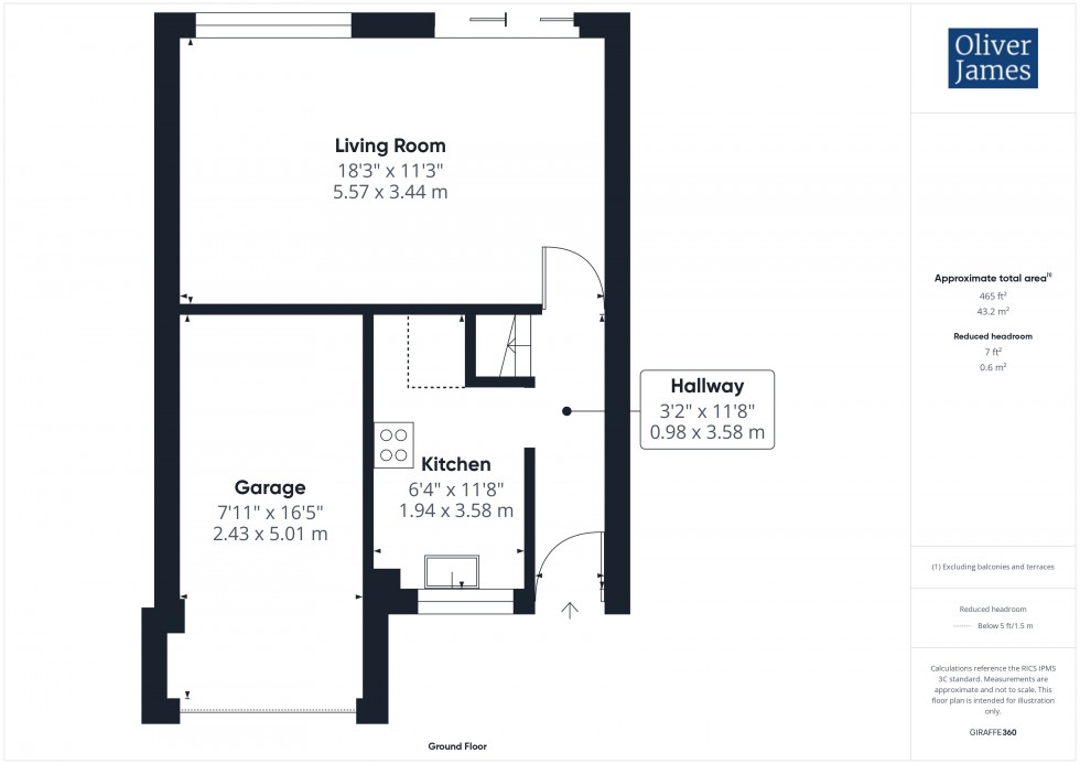 Floorplan for Oak Close, St. Neots, PE19