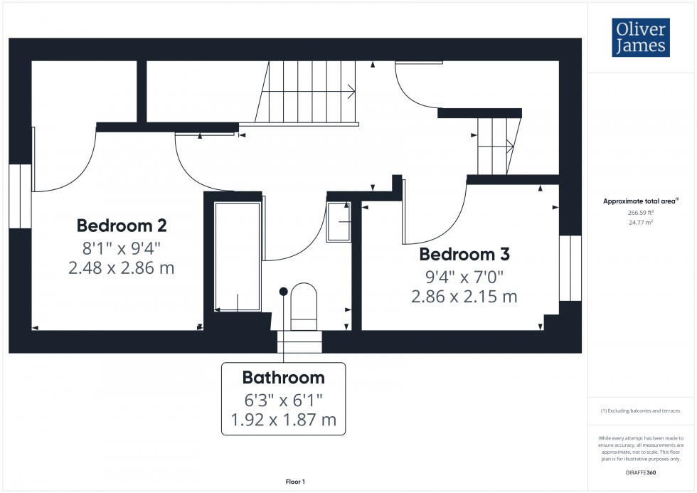 Floorplan for Robertson Way, Sapley, PE28