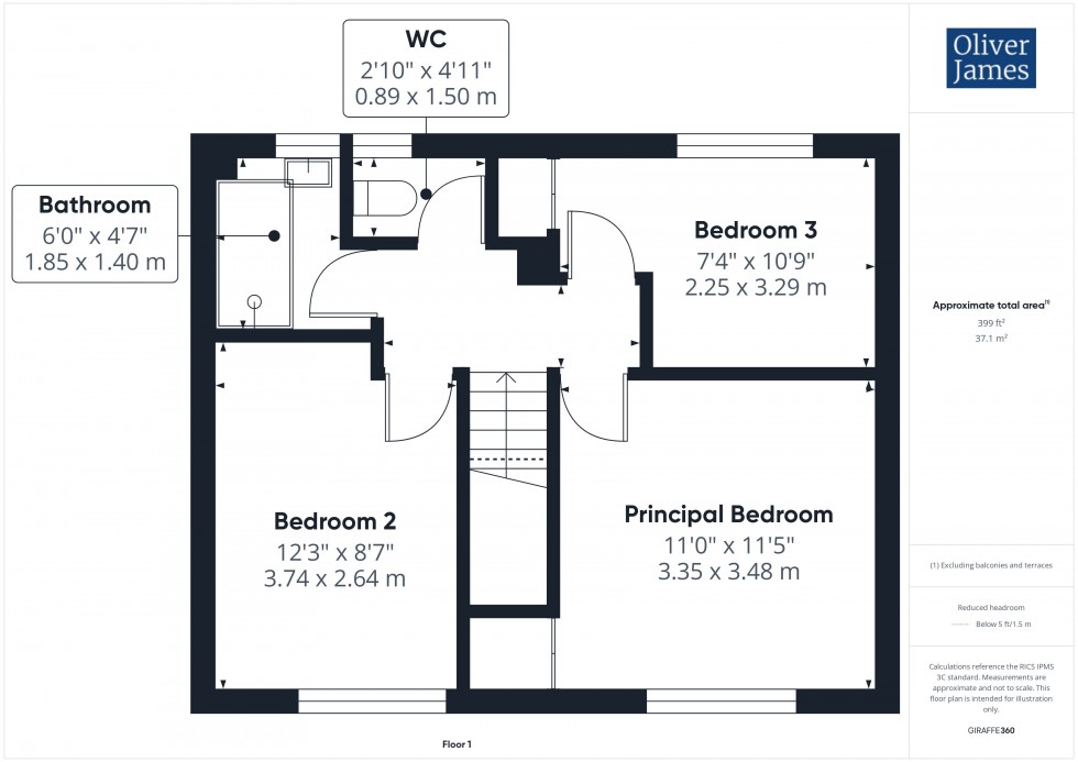 Floorplan for Sycamore Drive, Huntingdon, PE29