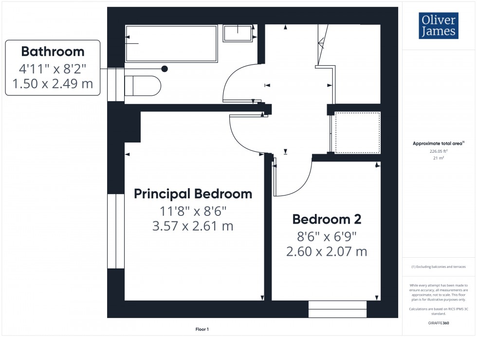 Floorplan for College Court, Sawtry, PE28