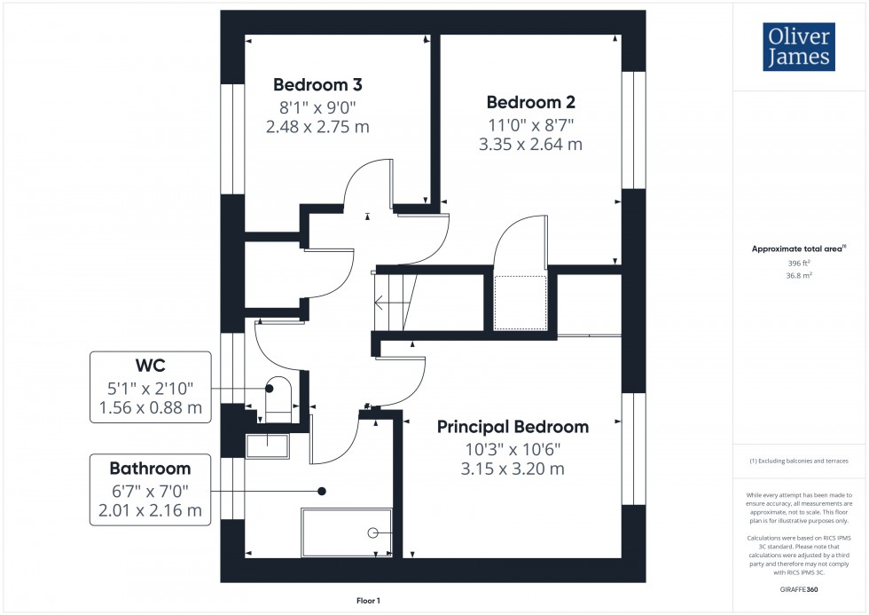 Floorplan for Durham Close, Sawtry, PE28