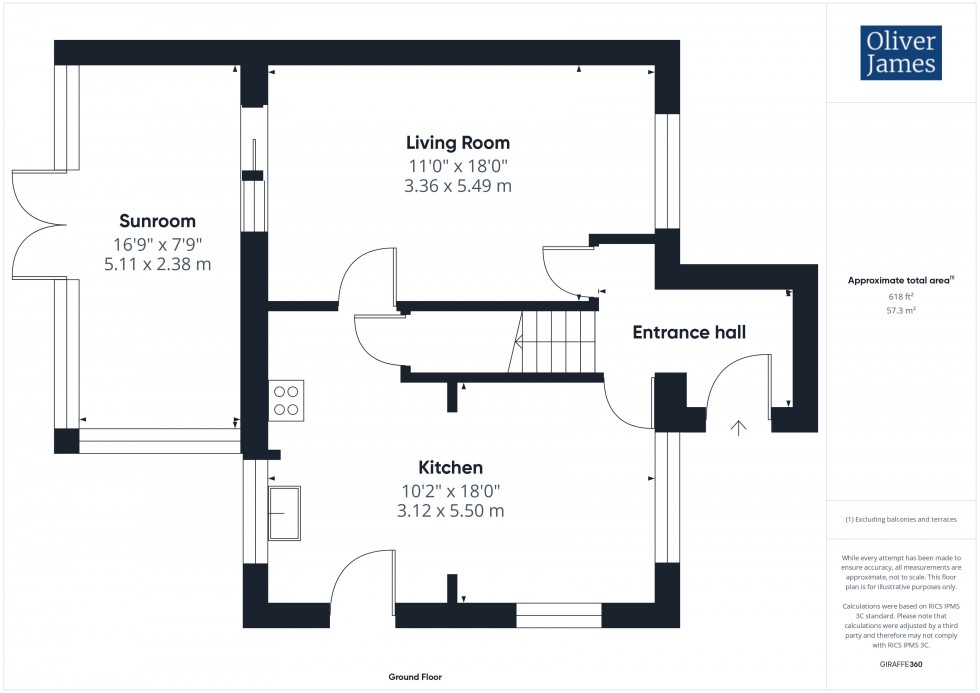 Floorplan for Durham Close, Sawtry, PE28