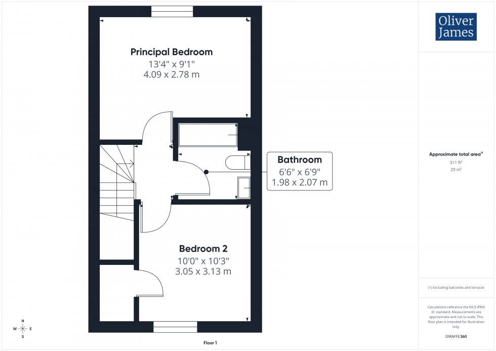 Floorplan for Hodson Court, Sawtry, PE28