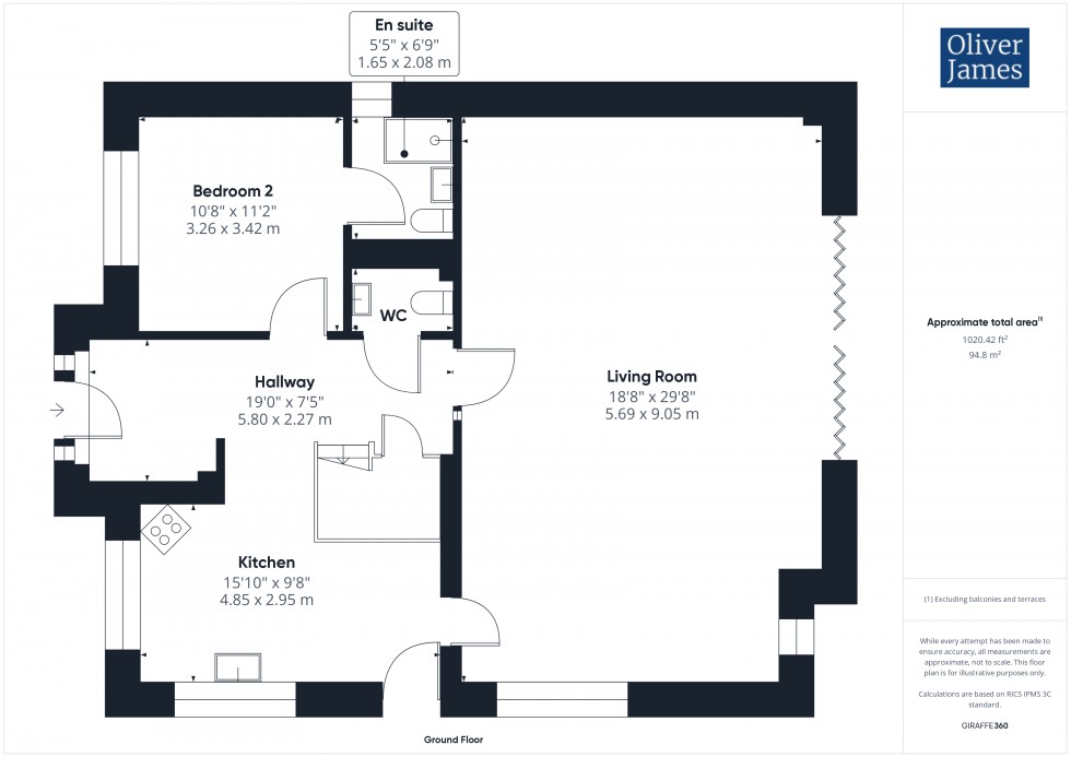 Floorplan for Desborough Road, Huntingdon, PE29