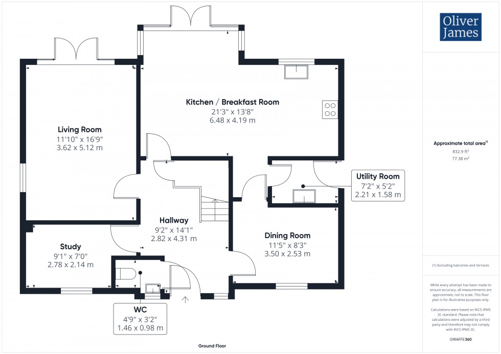 Floorplan for Stoneman Way, Ramsey, PE26