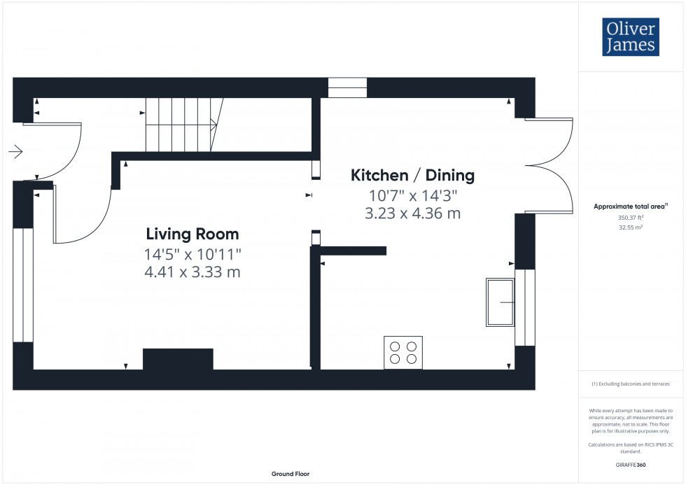 Floorplan for Salters Way, Sawtry, PE28