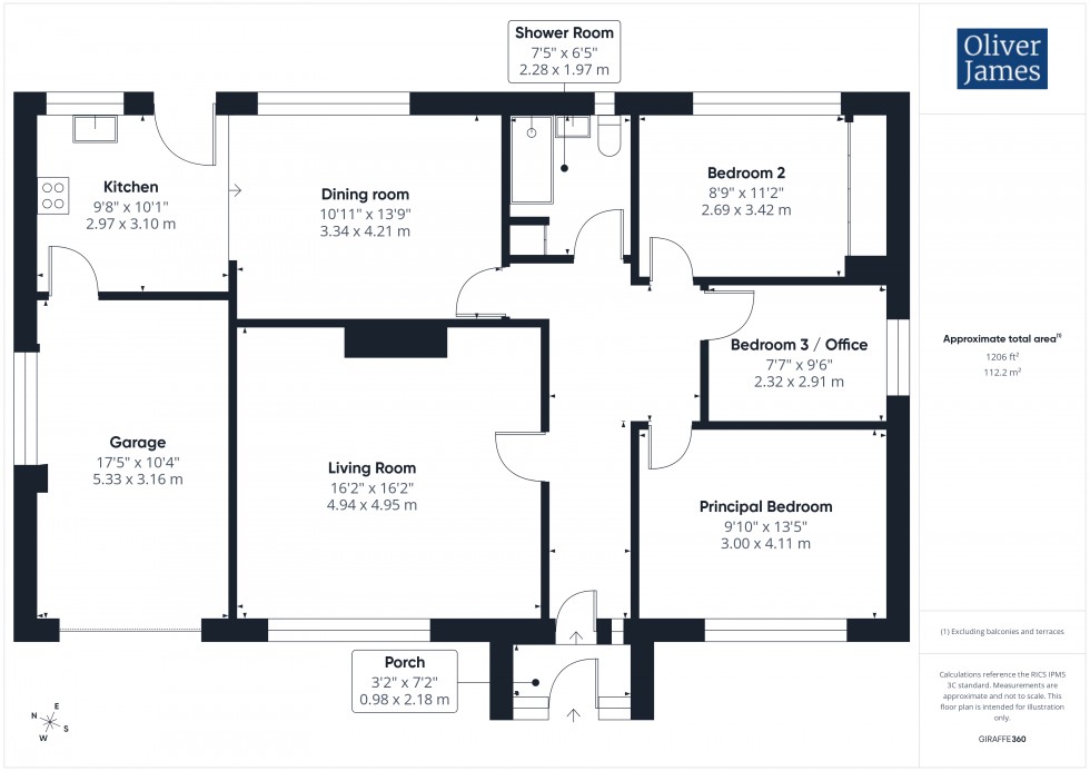 Floorplan for Lark Crescent, Hartford, PE29