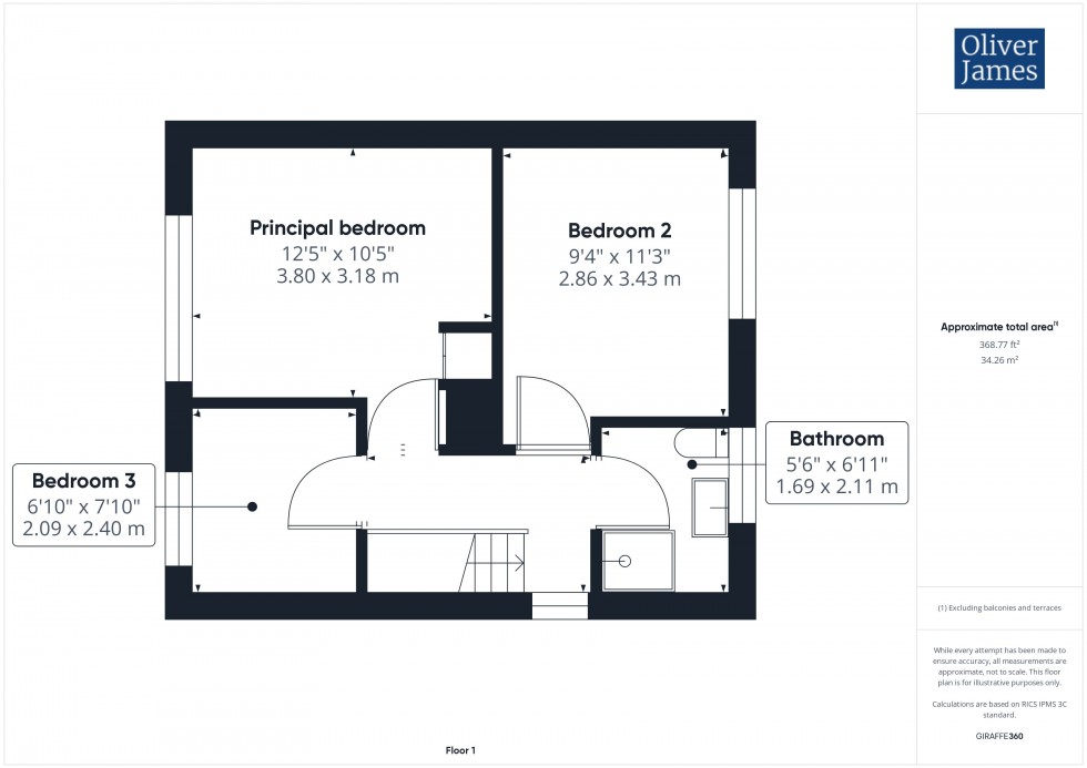 Floorplan for The Green, Woodwalton, PE28