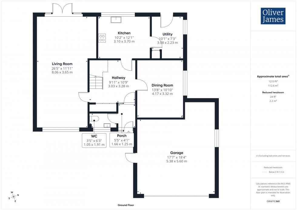 Floorplan for Beech Avenue, Great Stukeley, PE28