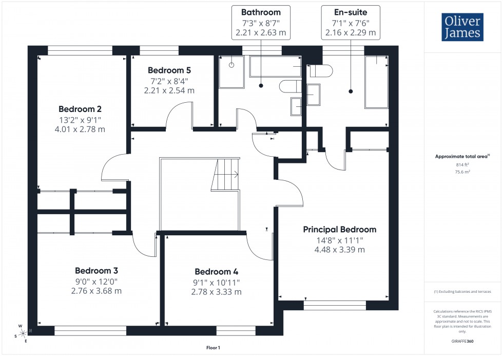 Floorplan for Beech Avenue, Great Stukeley, PE28
