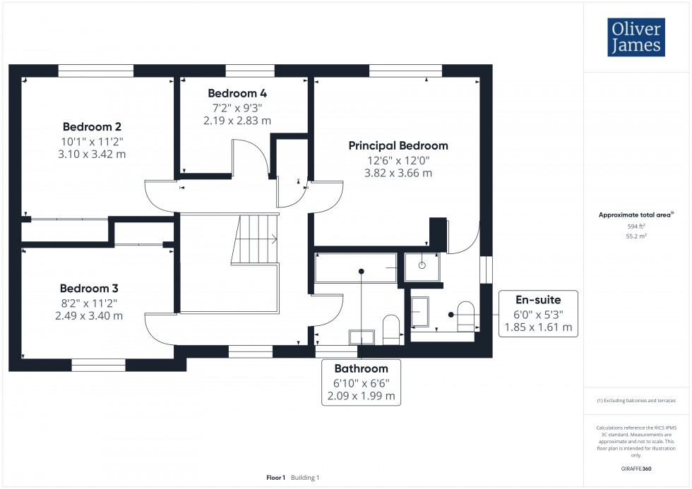 Floorplan for Lingmoor, Huntingdon, PE29