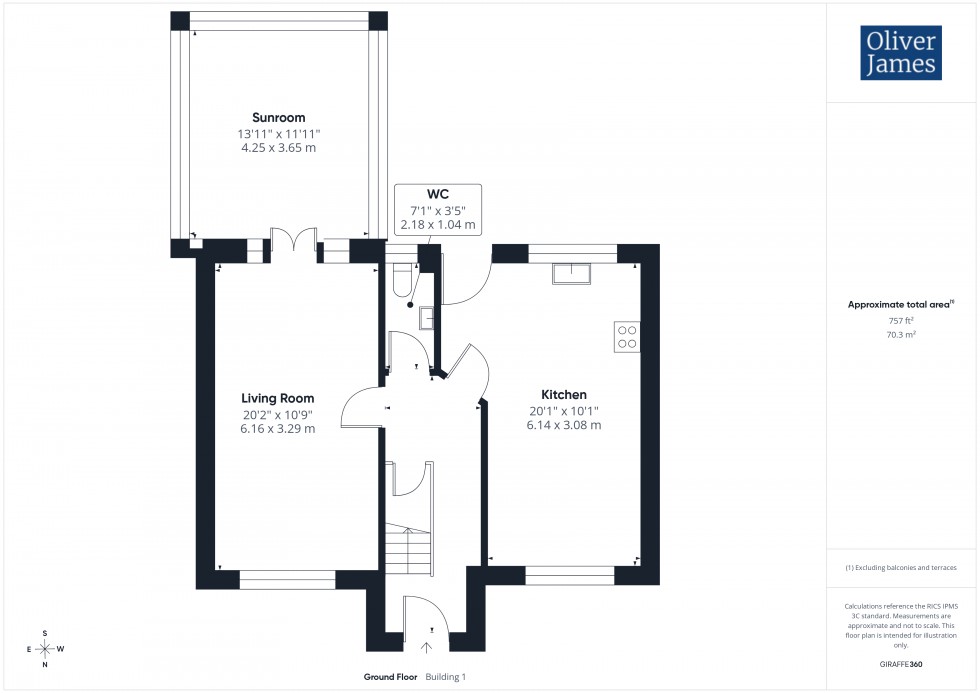 Floorplan for Chantry Close, Swavesey, CB24