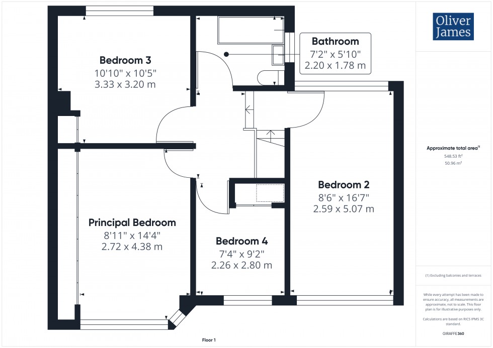 Floorplan for Miller Way, Brampton, PE28