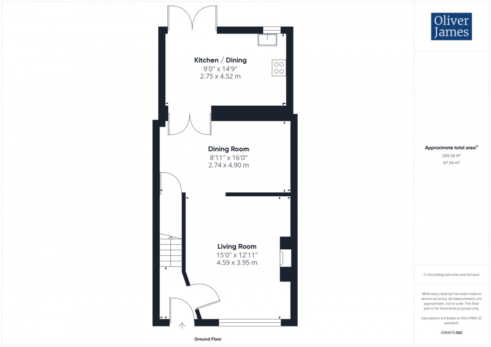 Floorplan for Prospero Way, Hartford, PE29