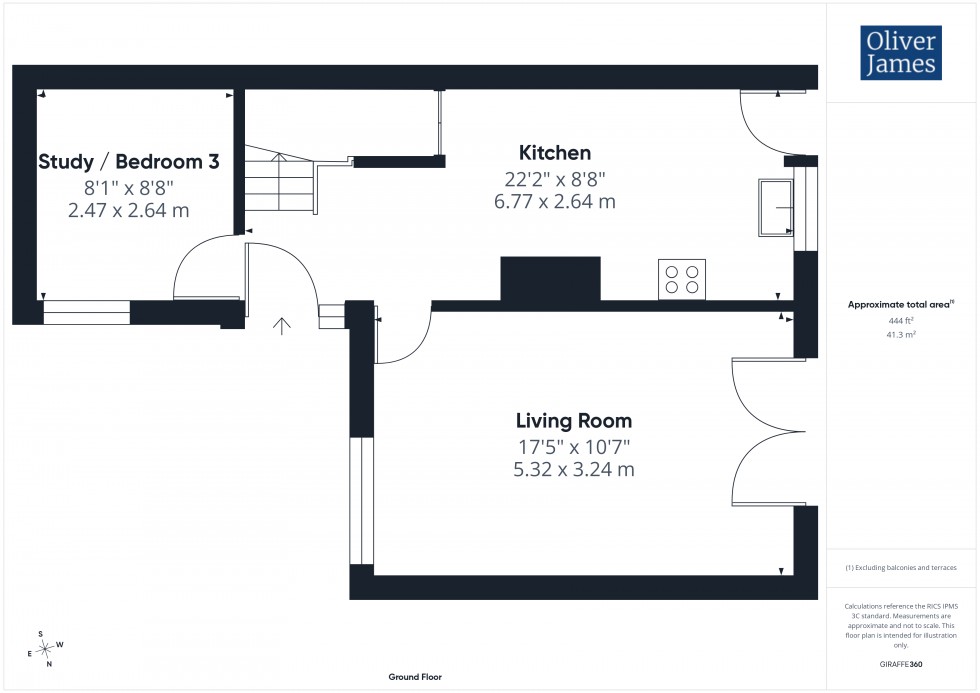 Floorplan for Elm Close, Huntingdon, PE29
