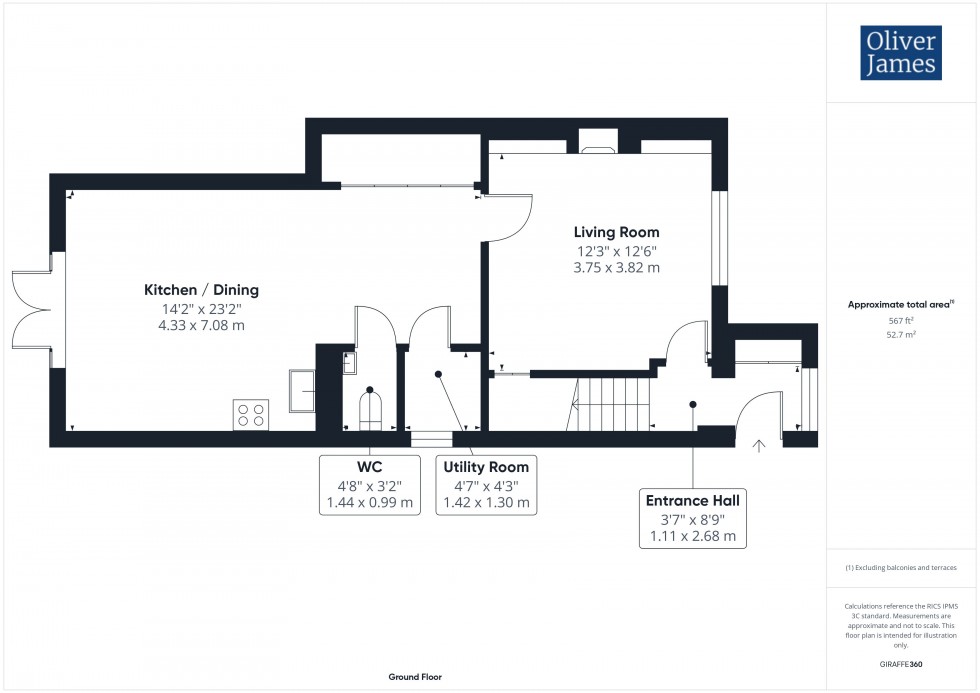 Floorplan for Cambridge Road, Godmanchester, PE29