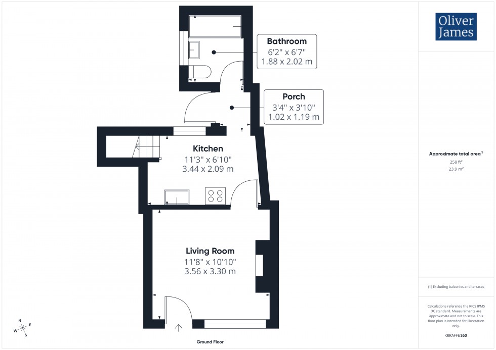 Floorplan for Cambridge Street, Godmanchester, PE29