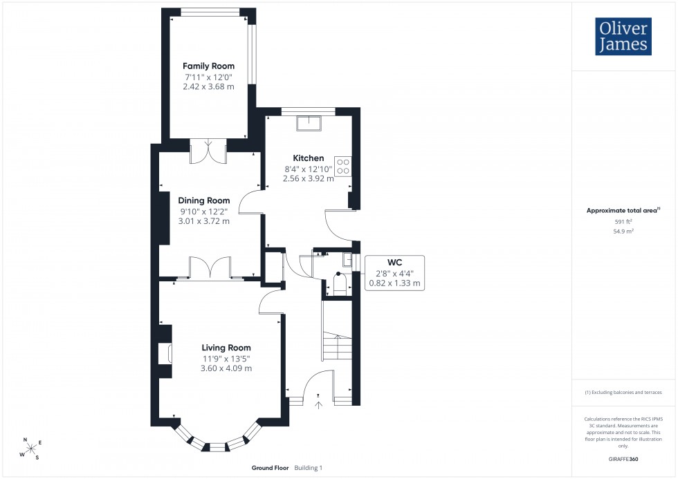 Floorplan for Priory Grove, Huntingdon, PE29
