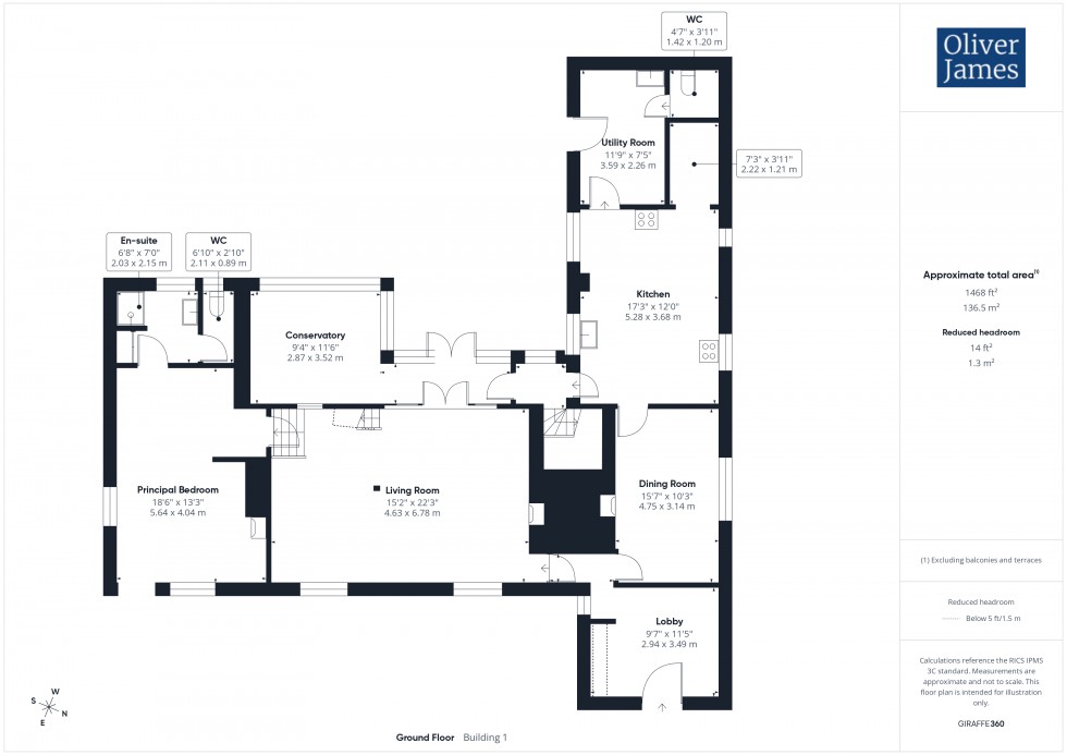Floorplan for Great Raveley, Huntingdon, PE28