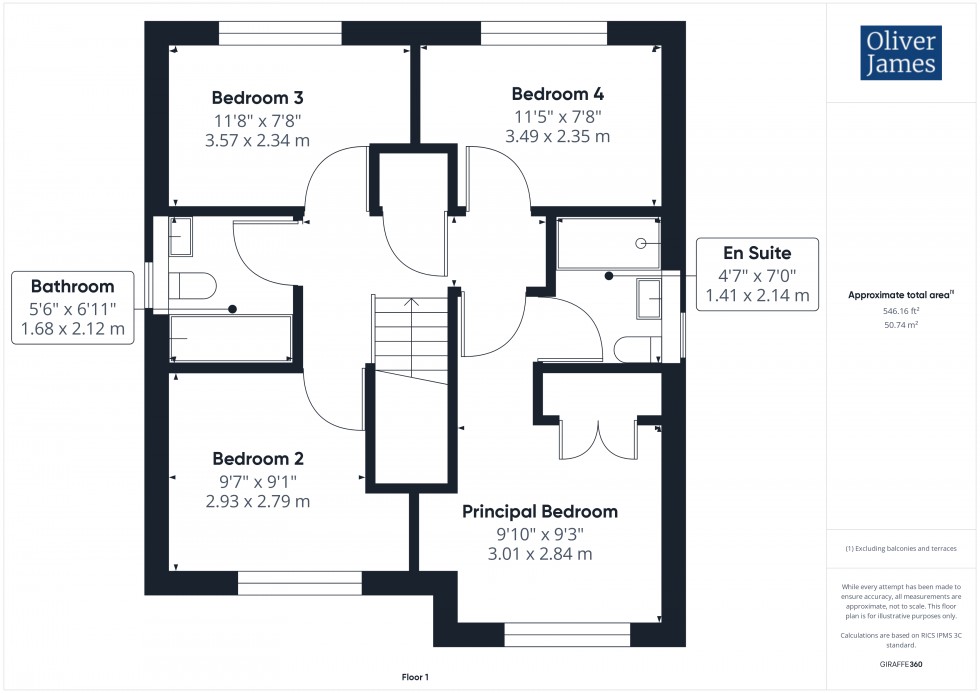 Floorplan for Peacock Drive, Sawtry, PE28