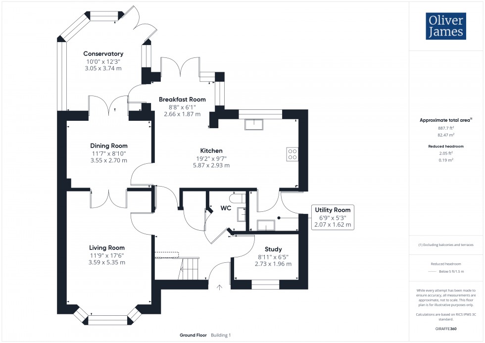 Floorplan for Falcon Drive, Hartford, PE29