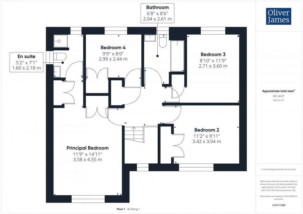 Floorplan for Falcon Drive, Hartford, PE29