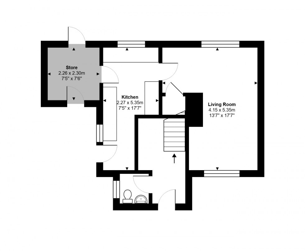 Floorplan for Bath Crescent, Wyton, PE28