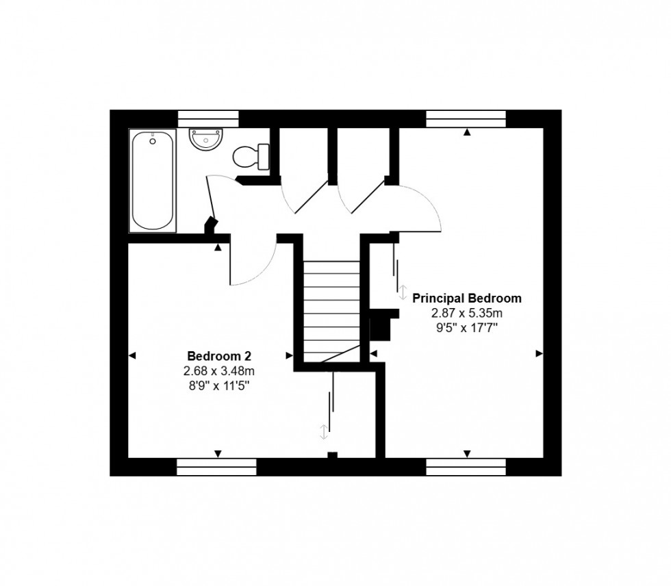 Floorplan for Bath Crescent, Wyton, PE28