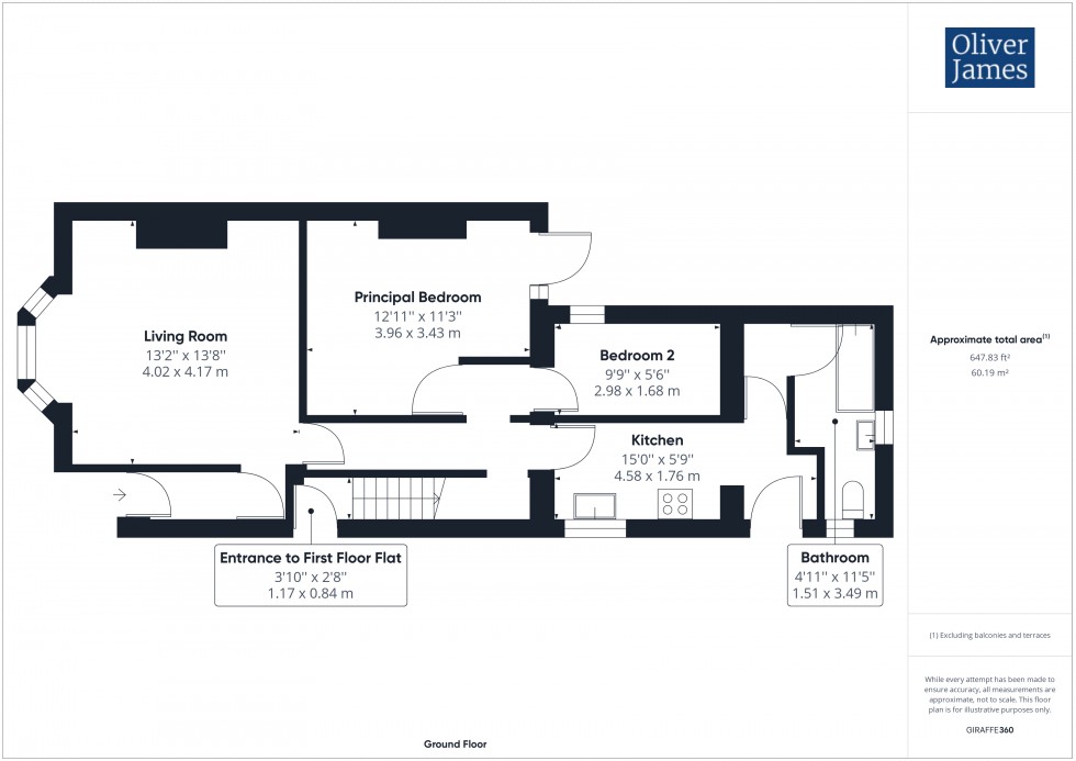 Floorplan for Temple Close, Huntingdon, PE29