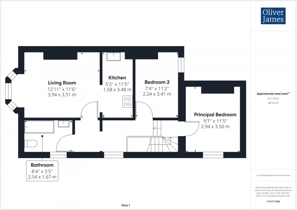 Floorplan for Temple Close, Huntingdon, PE29