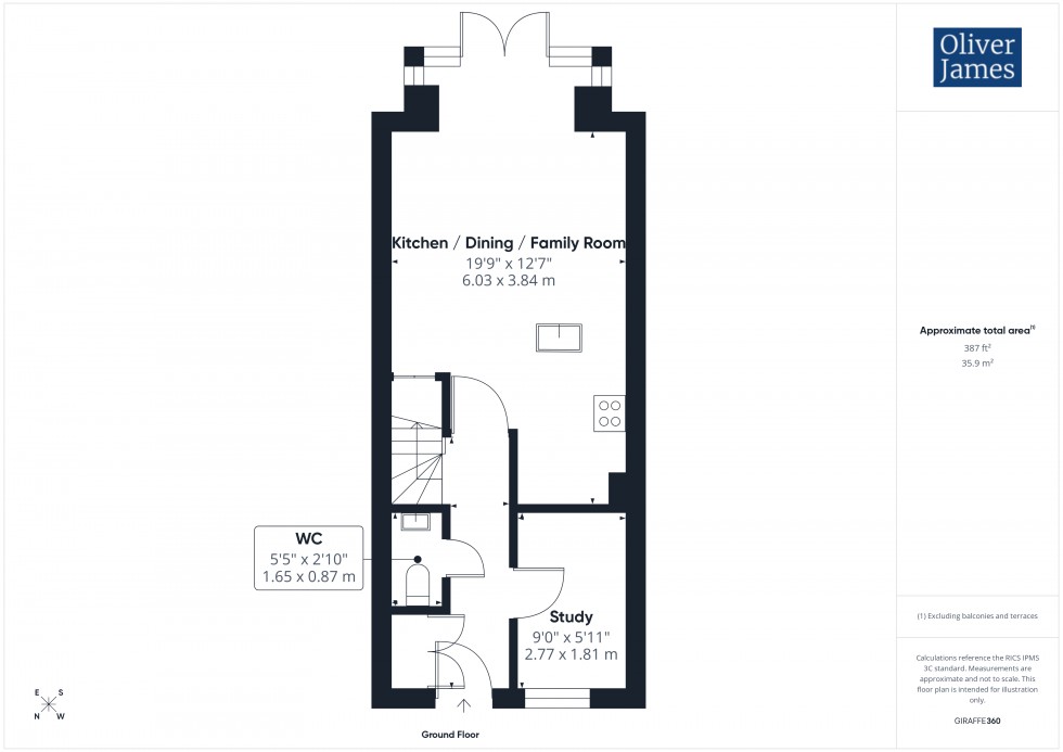 Floorplan for Norris Drive, Godmanchester, PE29
