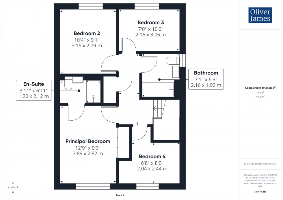 Floorplan for Bowland Close, Sawtry, PE28