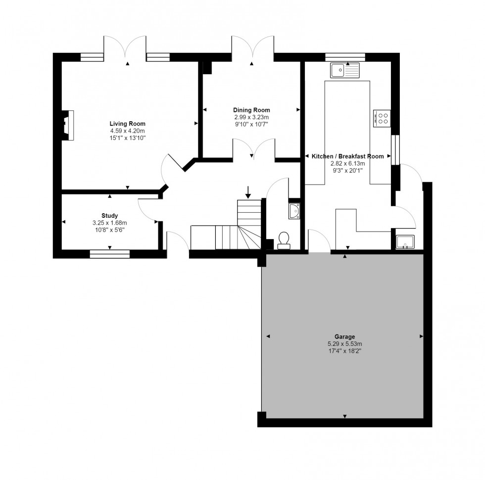 Floorplan for Stow Road, Spaldwick, PE28