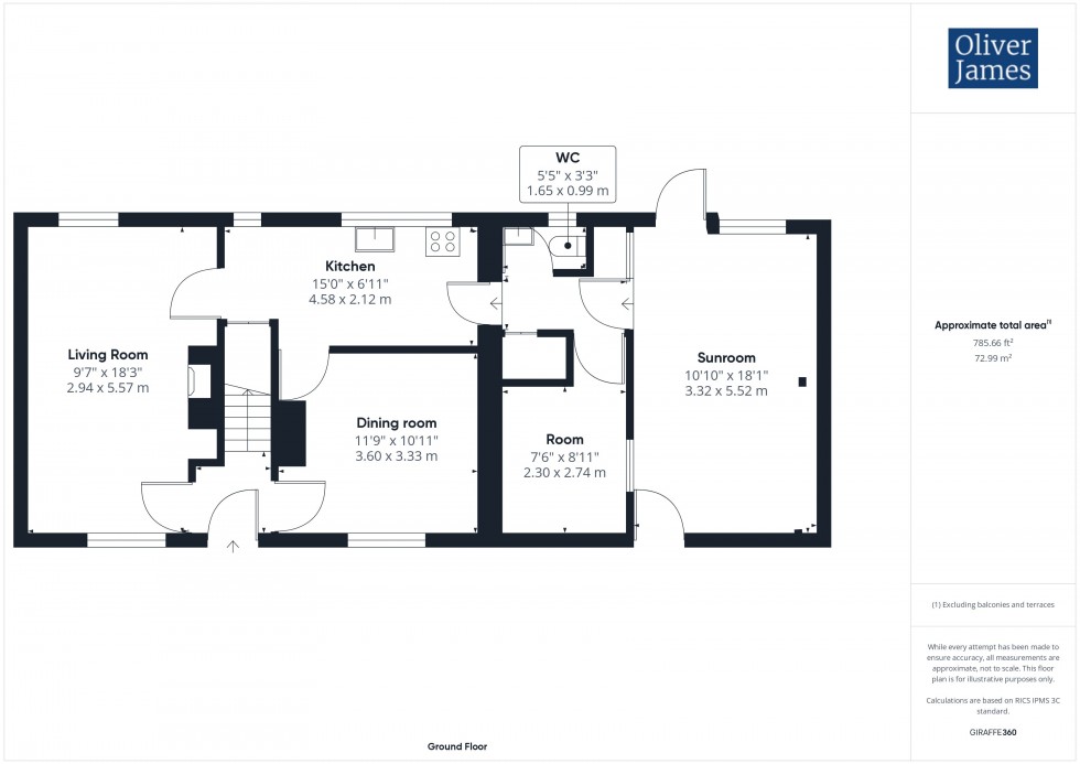 Floorplan for Statfold Green, Warboys, PE28