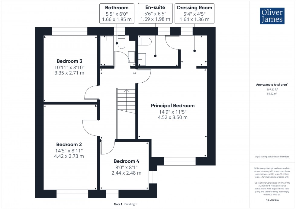 Floorplan for Owl Way, Hartford, PE29